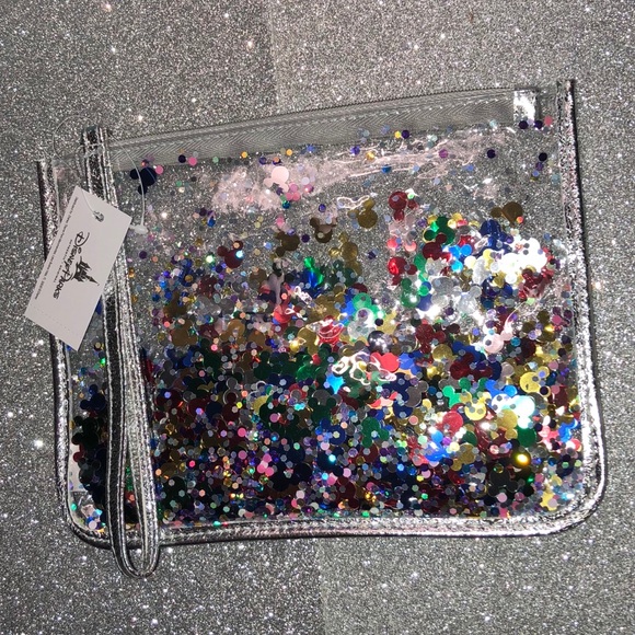 Disney Handbags - New Disney Parks Mickey Mouse rainbow confetti bag